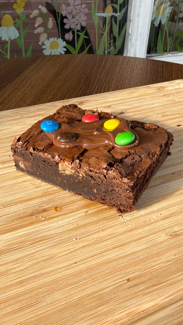 Nutella and M&M Brownie