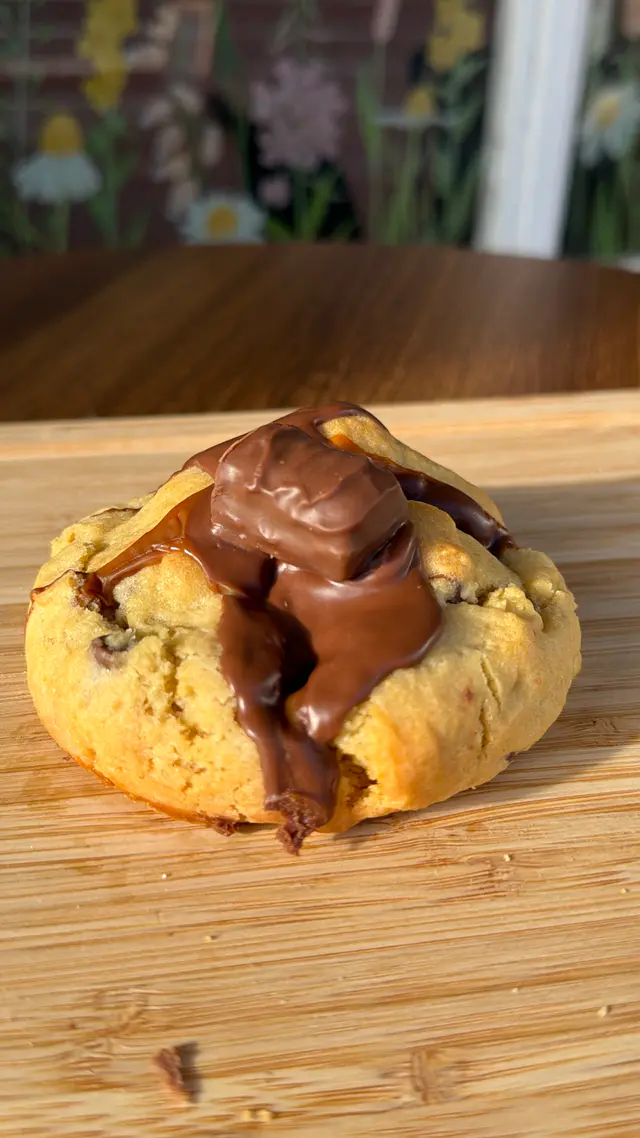Twix Stuffed Cookie